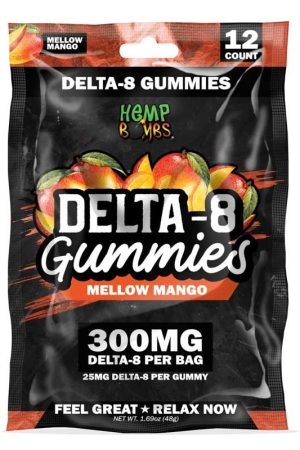 12ct Mellow Mango Delta 8 Gummies