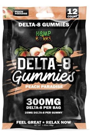 12ct Peach Paradise Delta 8 Gummies