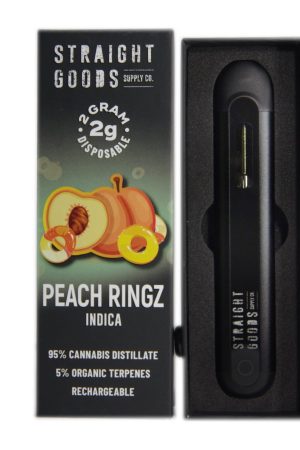 Straight Goods – Peach Rings 2G Disposable Pen