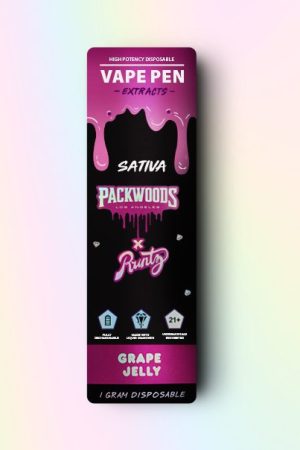 THC VAPE PEN PACKWOODSхRUNTS GRAPE JELLY