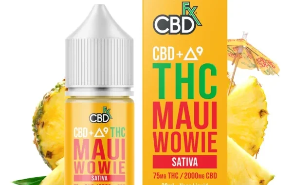 CBD + Delta-9 THC Vape Juice: Maui Wowie
